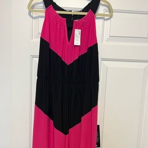 Maxi Sundress Pink and Black